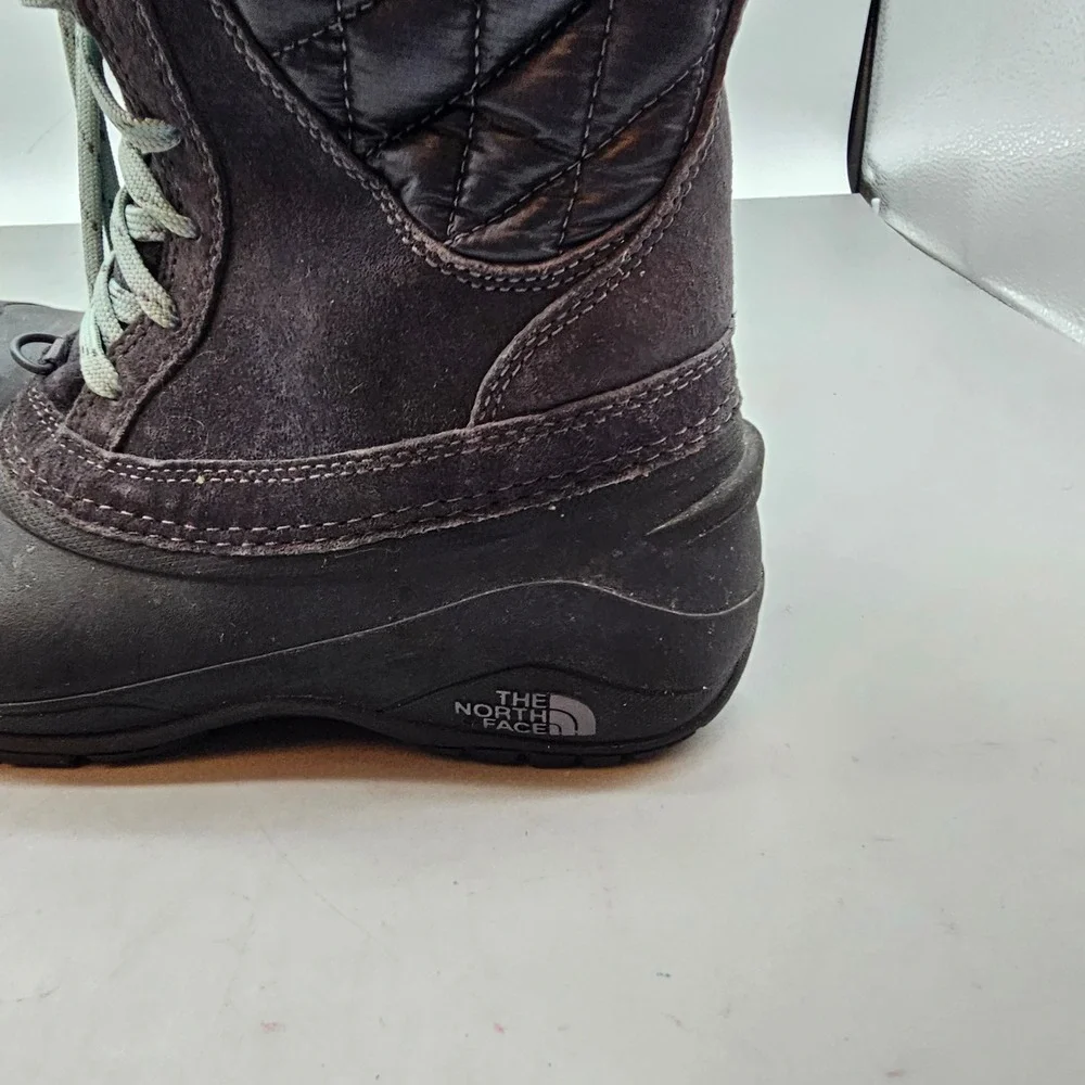 The North Face ThermoBall Shellista II Mid Black Winter Boots Womens 8 NF0A2T5D